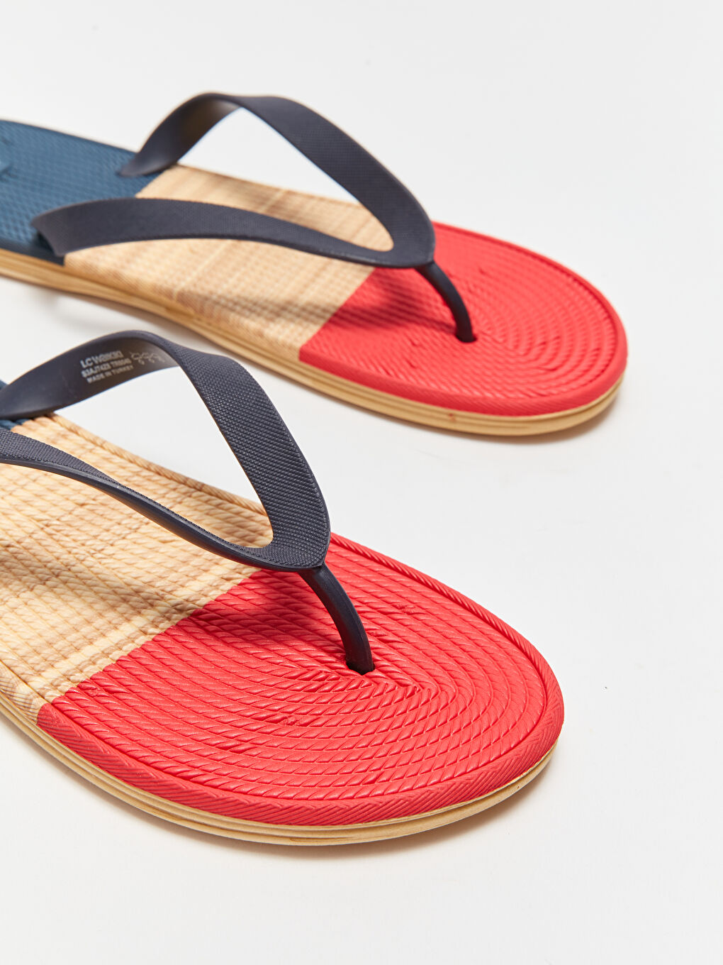 Color Block Men's Flip-Flops Beach Slippers-4