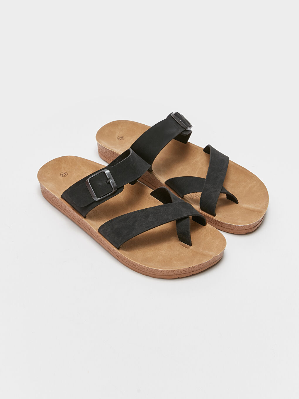 Suede Look Cross Band Men's Slippers -S3AJ76Z8-HUC