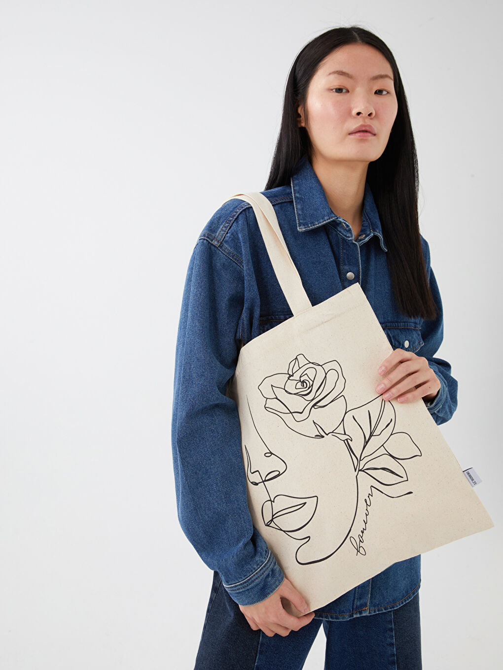 LCW ACCESSORIES Printed Women's Shopping Bag -S3AJ81Z8-M0T