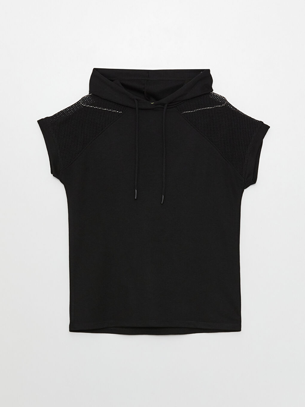 Tricou Sport Pentru Femei Cu Glugă, Mânecă Scurtă Și Croială Lejeră-6