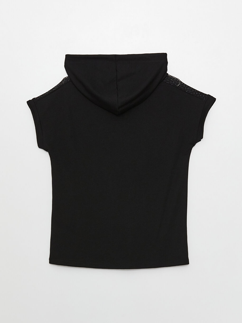 Tricou Sport Pentru Femei Cu Glugă, Mânecă Scurtă Și Croială Lejeră-7