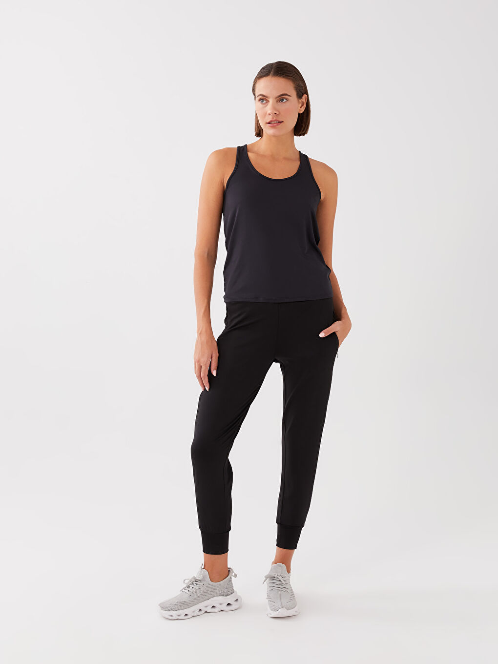 U-Neck Reflector Printed Women's Sports Athlete -S3AJ87Z8-CVL