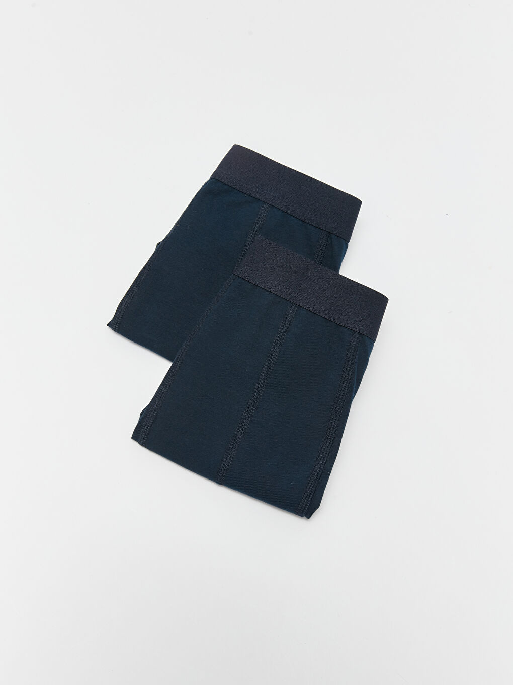 سراويل بوكسر قطن مطاطي عادي للرجال - مجموعتين-1