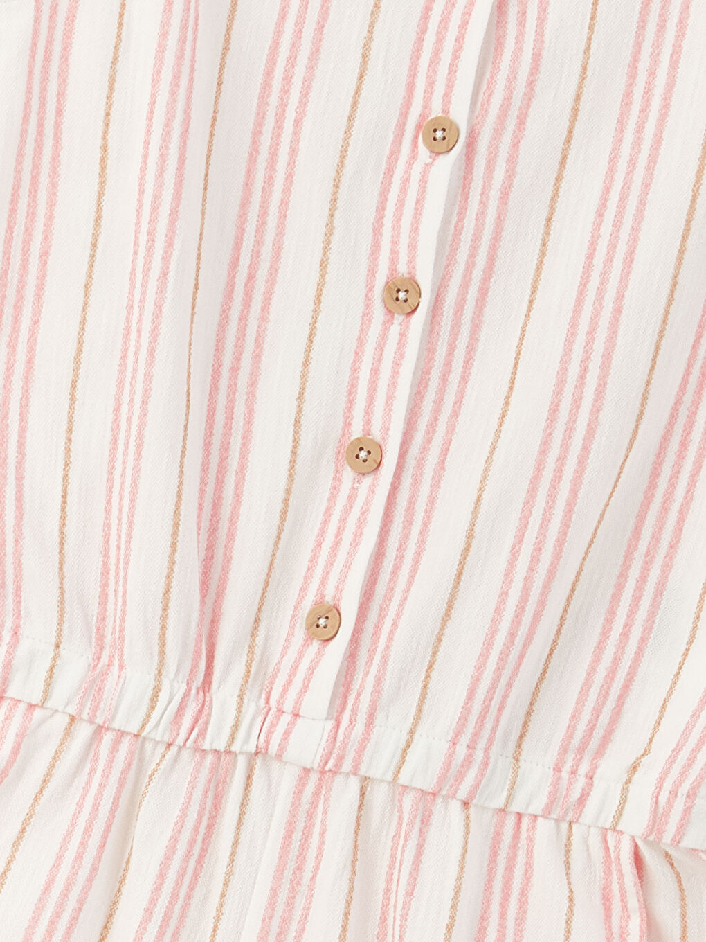 Crew Neck Striped Girl Overalls -S3AK19Z4-LFC