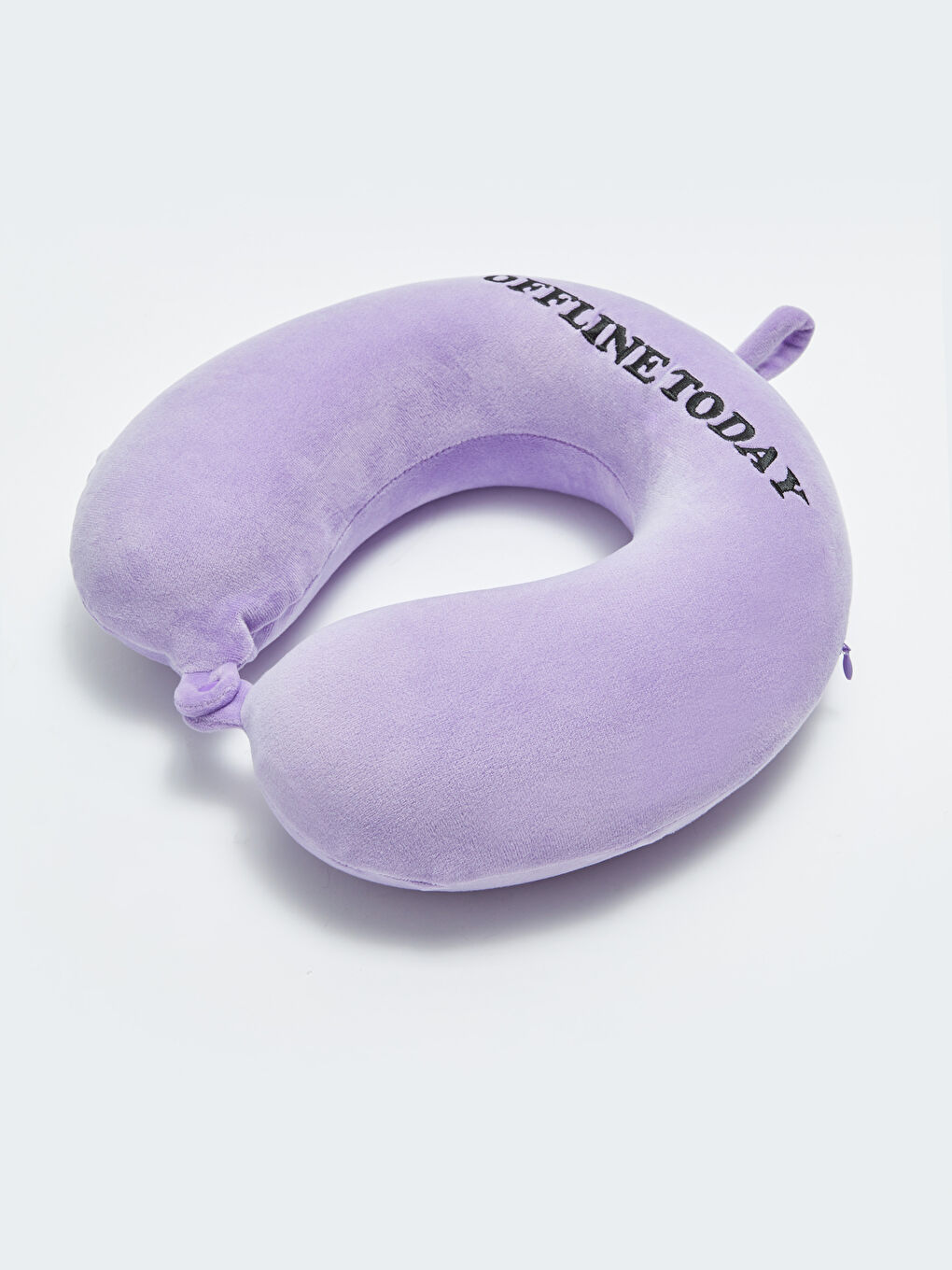 Lila Nakışlı Kadın Boyun Yastığı