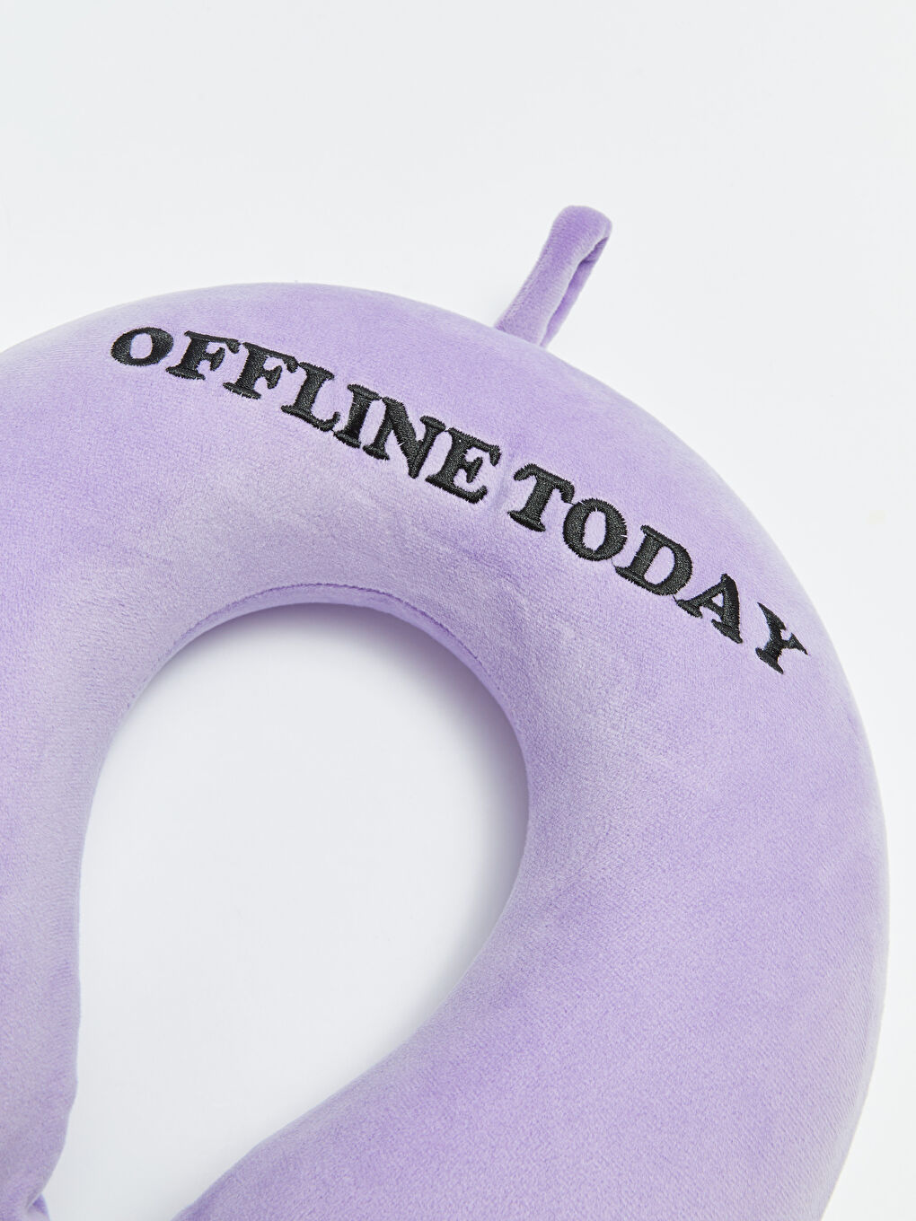 Lila Nakışlı Kadın Boyun Yastığı-1