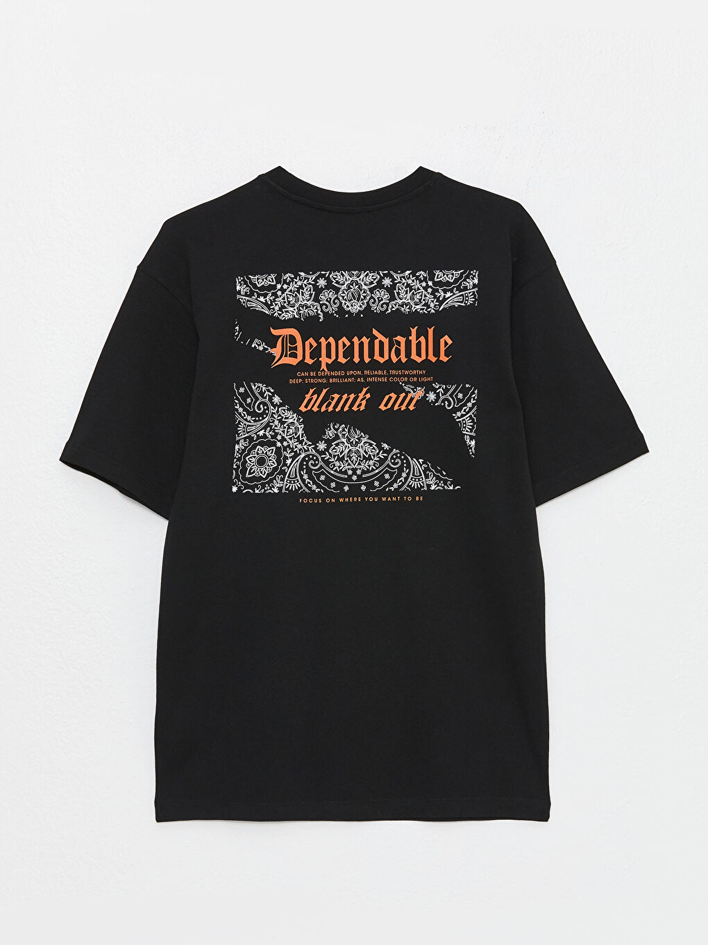 Футболка Мужская с Круглым Вырезом, Коротким Рукавом, С Принтом, Из Гребенного Хлопка-7