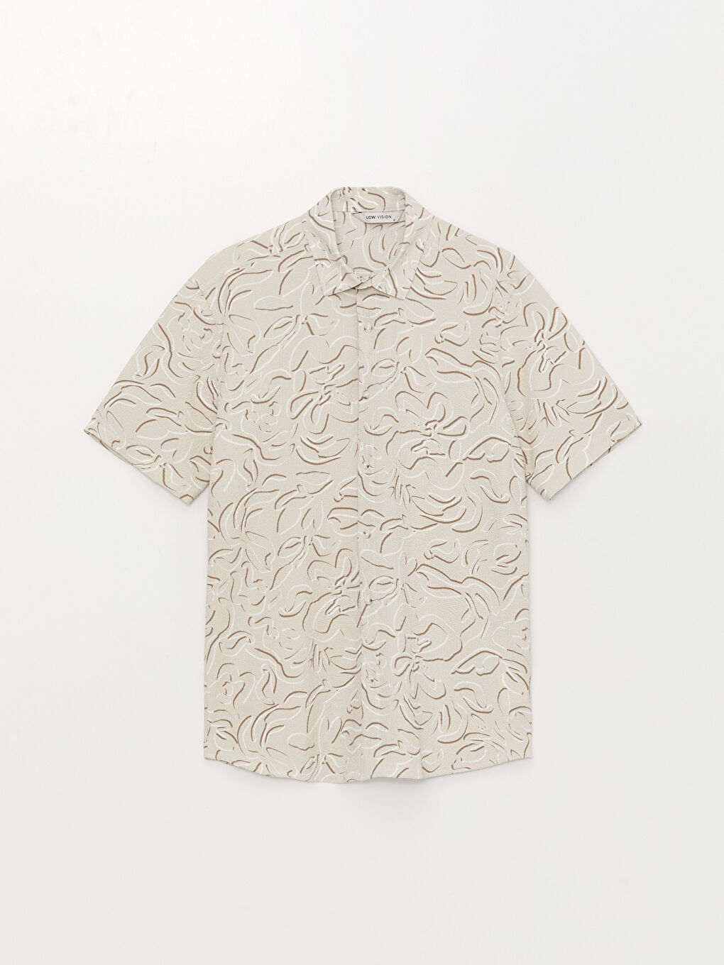 LCW Vision Regular Fit Short Sleeve Patterned Men's Shirt -S3AK72Z8-SZV