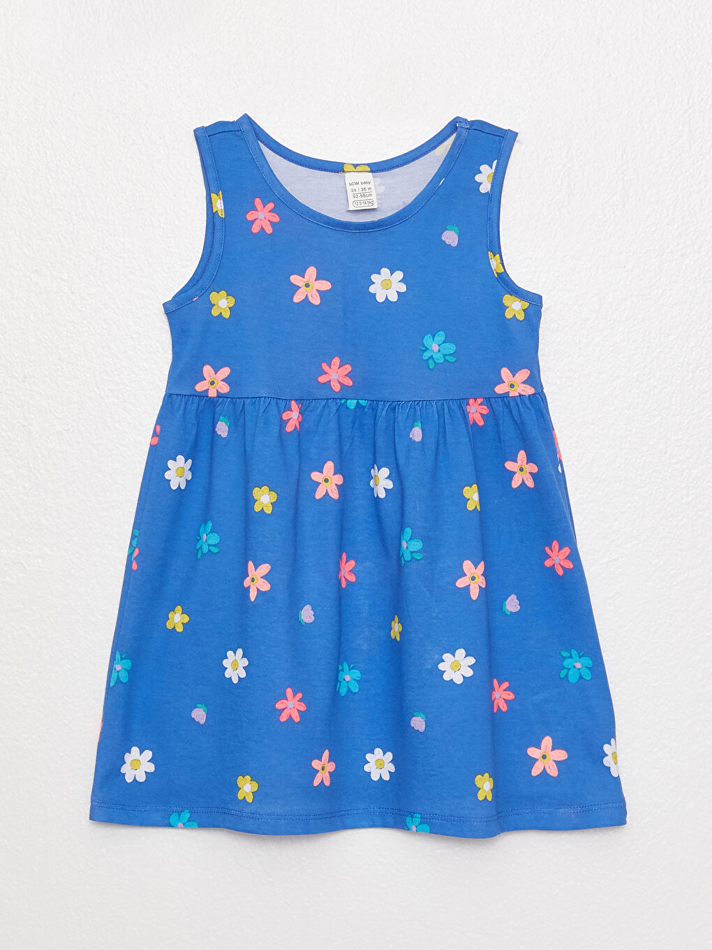 LCW baby Crew Neck Patterned Baby Girls' Dress -S3AK81Z1-LQQ