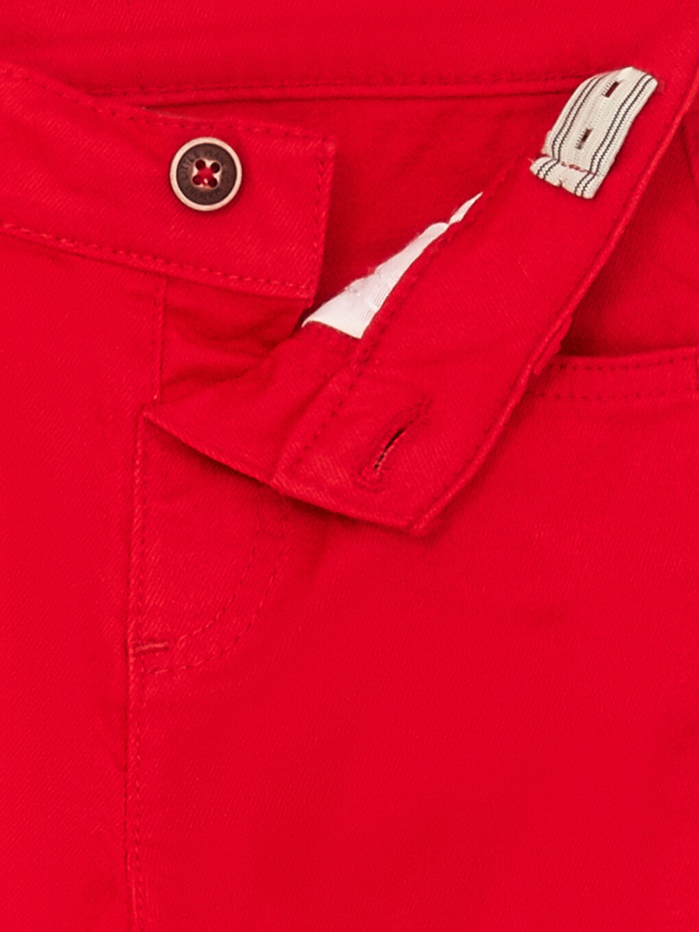 Kırmızı Basic Erkek Bebek Pantolon-2