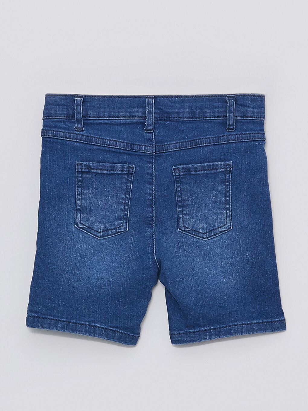 Elasticated Waist Basic Baby Boys' Denim Shorts-1
