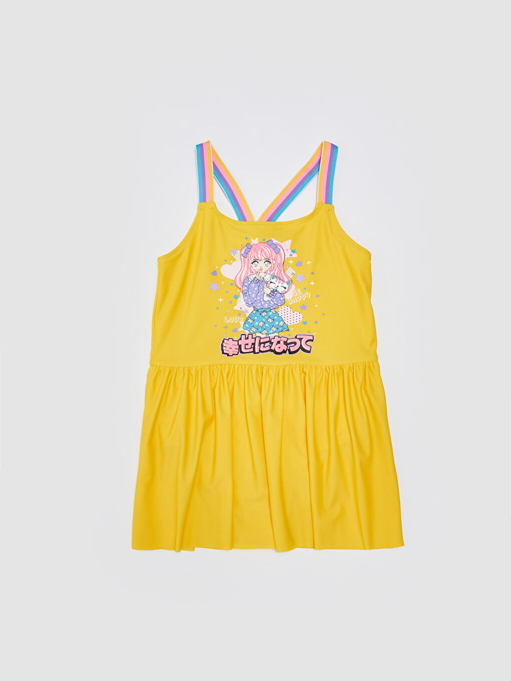 Printed Girl's Skirted Swimsuit -S3AL02Z4-FVT