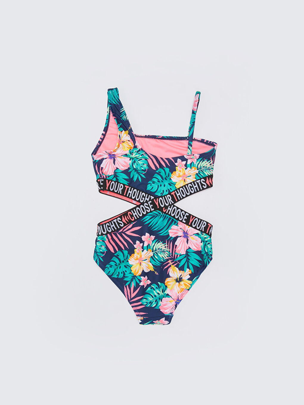 مايوه مقطوع مطبوع للبنات-1