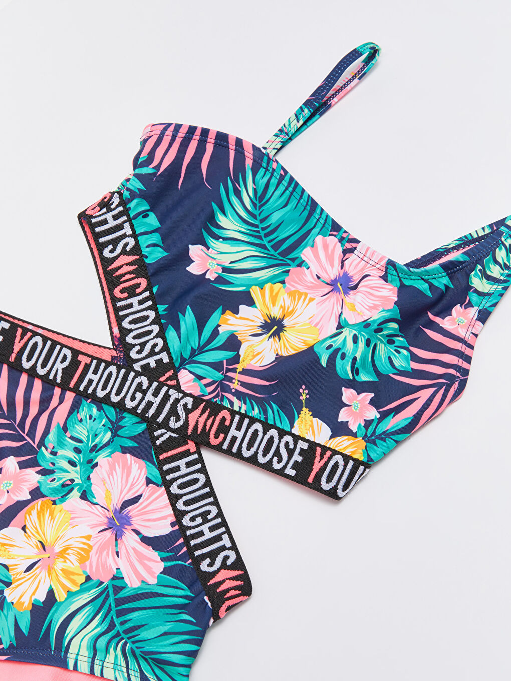 مايوه مقطوع مطبوع للبنات-2