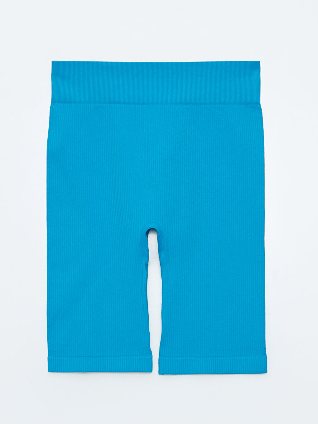 Leggings Courts Sans Couture Unis à Taille Élastiquée pour Femmes-4