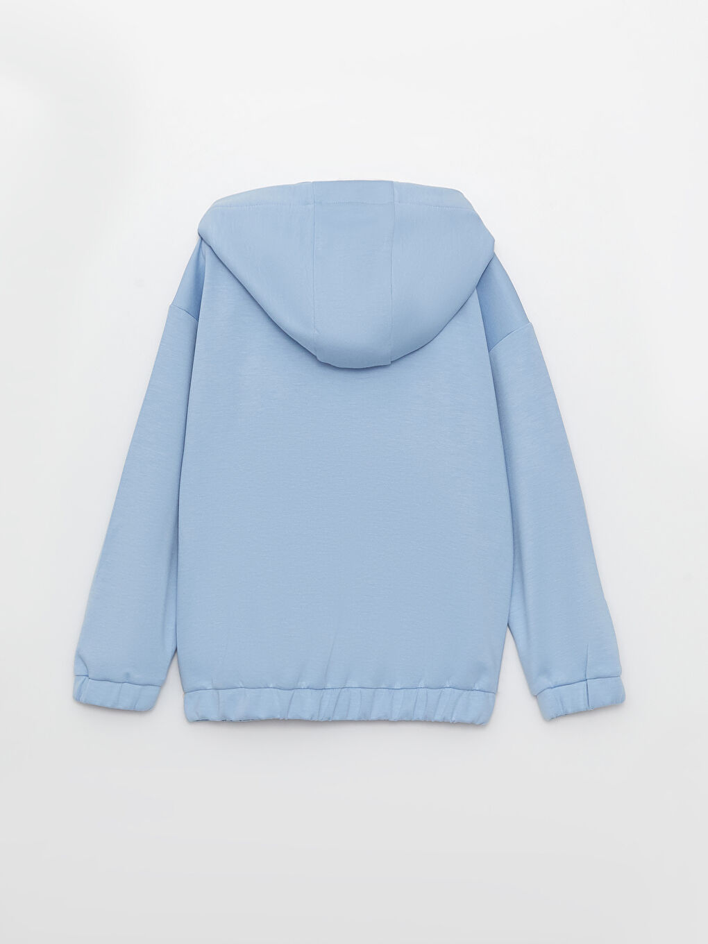 қыздарға арналған принтті ұзын жең капюшонды свитшот-4