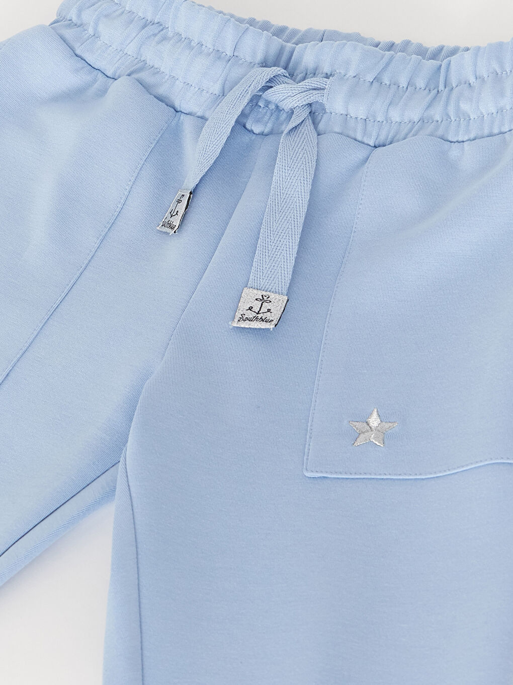 Elastic Waist Embroidery Detailed Girl Jogger Sweatpants-4