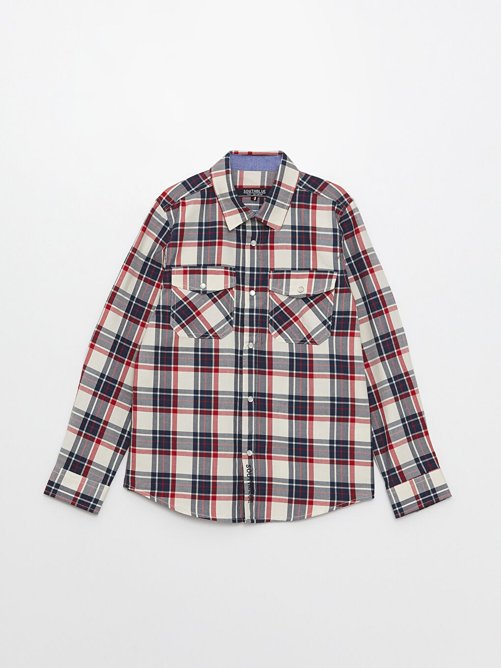 Kırmızı Ekose Uzun Kollu Erkek Çocuk Gömlek