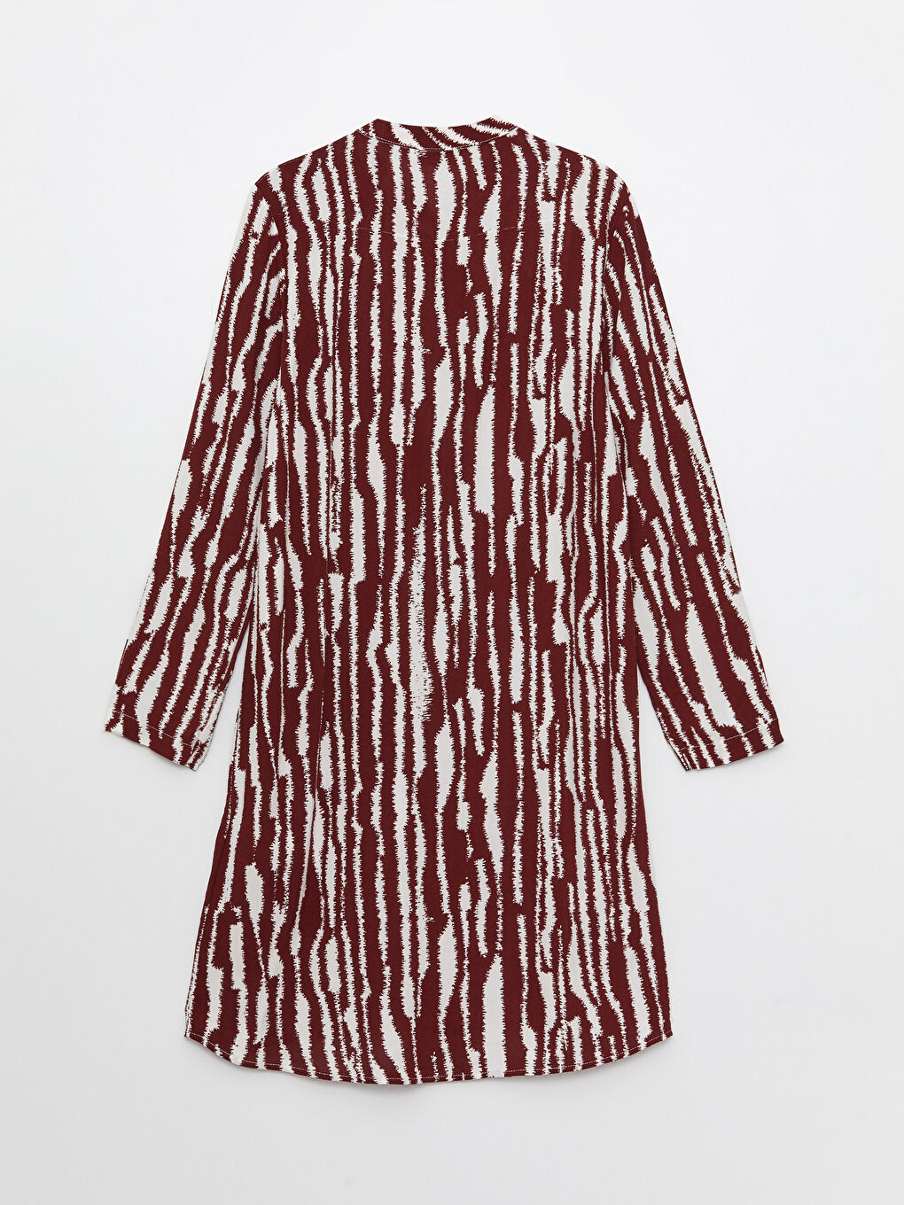 Tunică cu Guler de Judecător, Cu Model, Mânecă Lungă pentru Femei-6