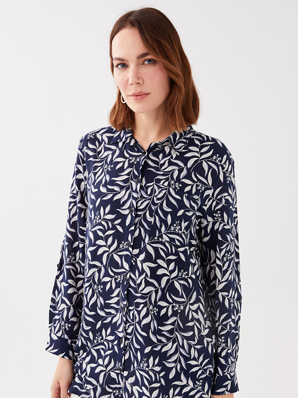 Patterned Women's Shirt Tunic