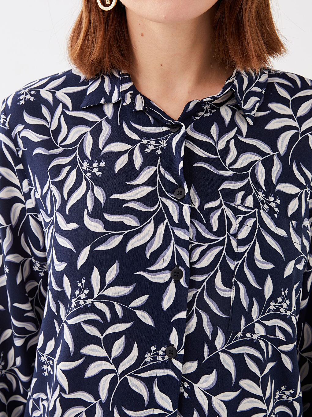 Patterned Women's Shirt Tunic-3