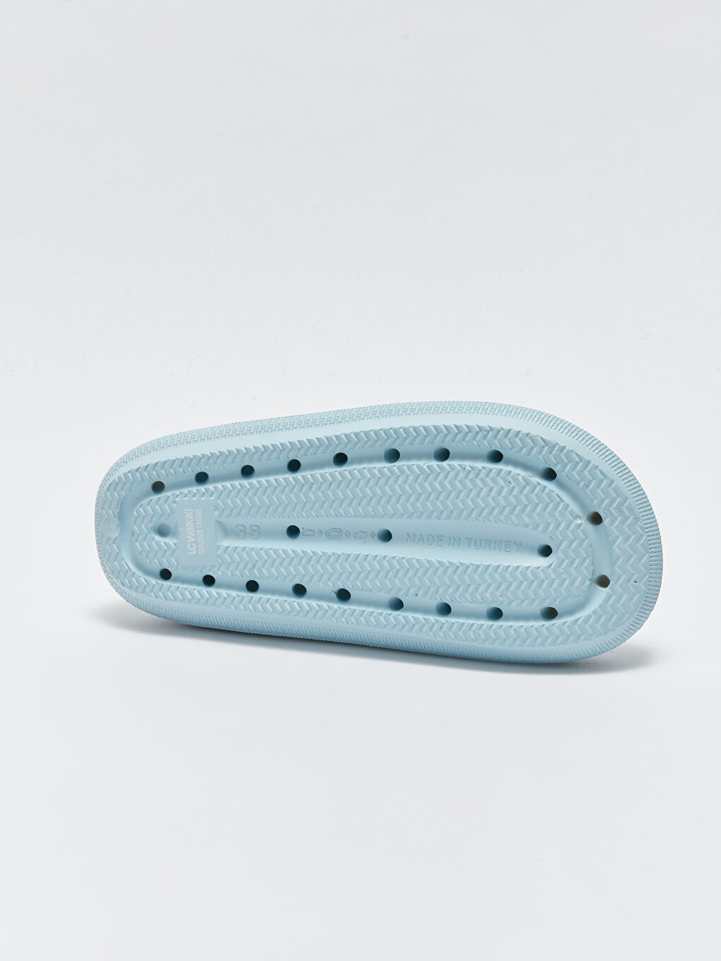 Mavi Tek Bantlı Kadın Terlik-3