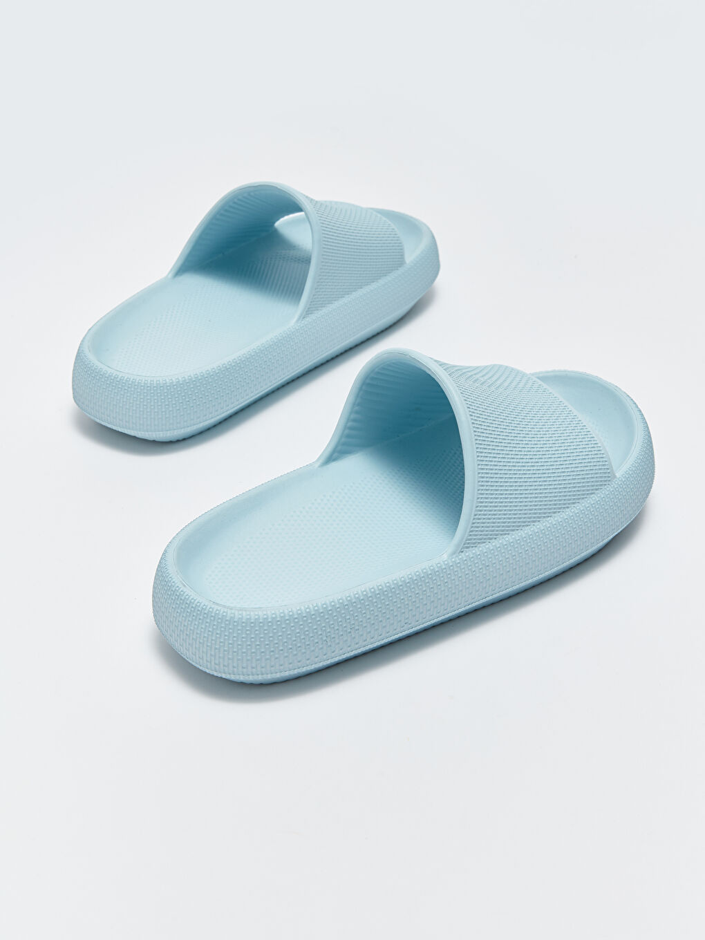 Mavi Tek Bantlı Kadın Terlik-4