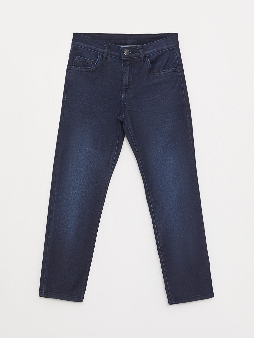 Siyah Beli Ayarlanabilir Lastikli Erkek Çocuk Jean Pantolon