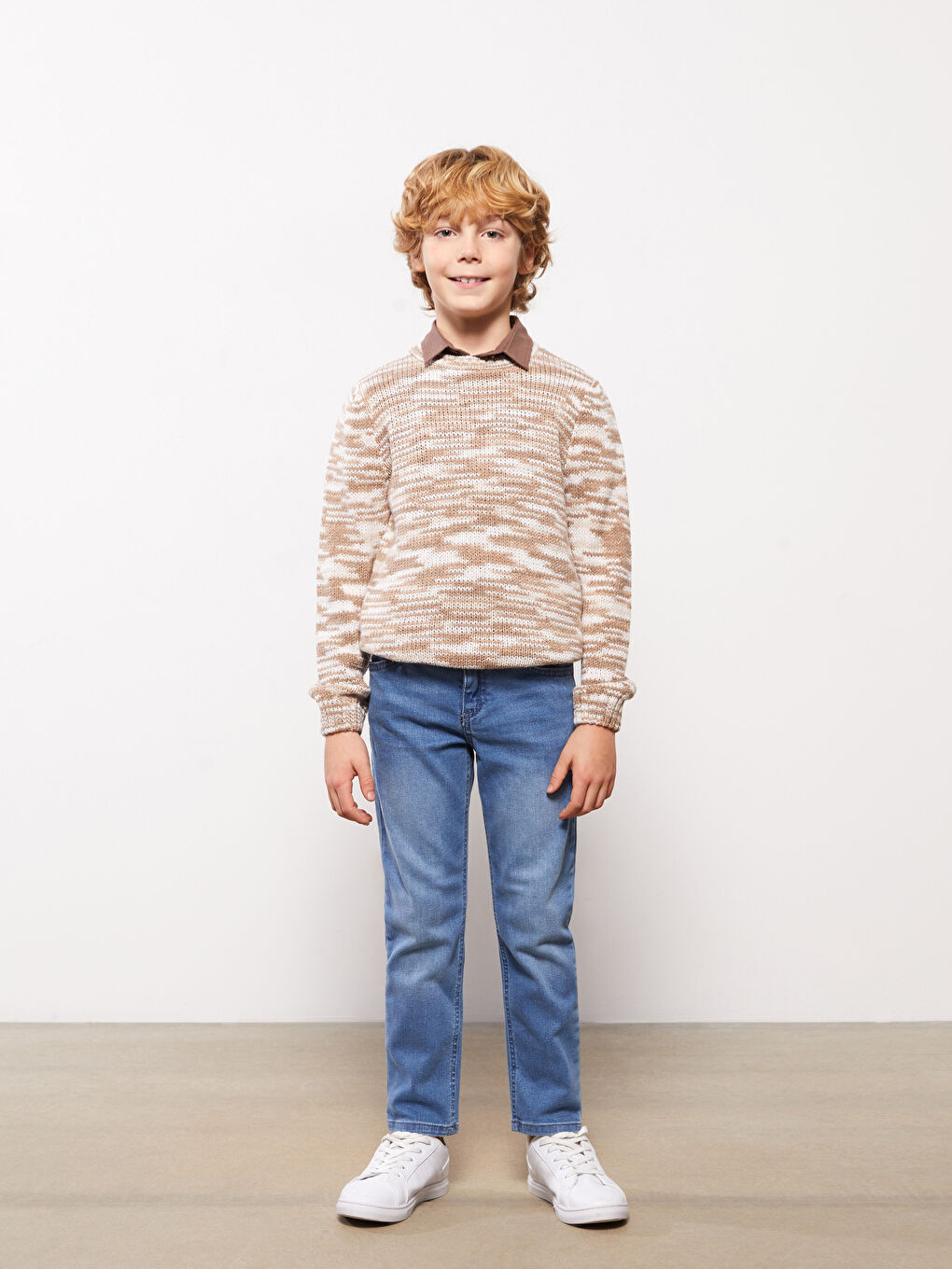 Adjustable Elastic Waist Boys' Jeans-2