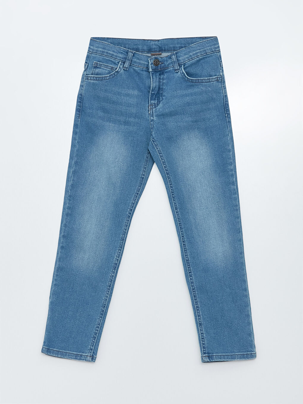 Adjustable Elastic Waist Boys' Jeans-3