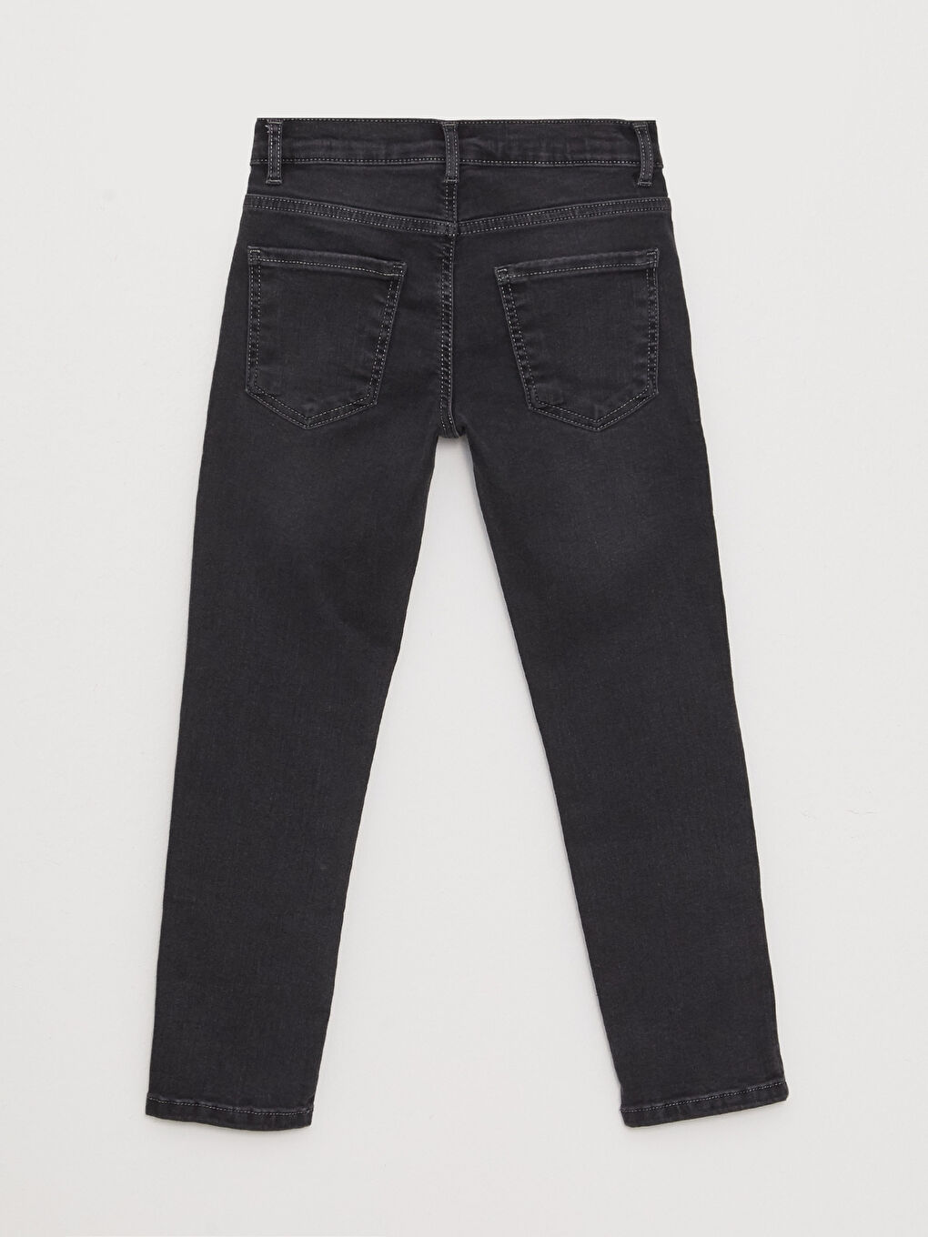 LCW ECO Gri Beli Ayarlanabilir Lastikli Erkek Çocuk Jean Pantolon - 1