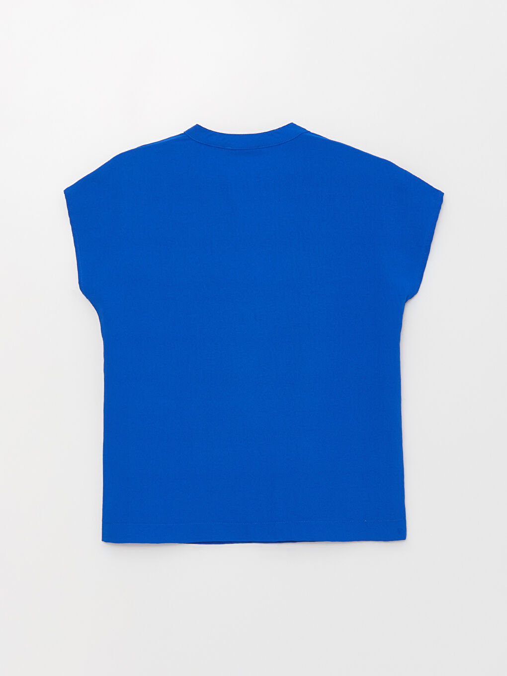 Әйелдерге арналған ойық жағалы қысқа жең аэробин блузка-6