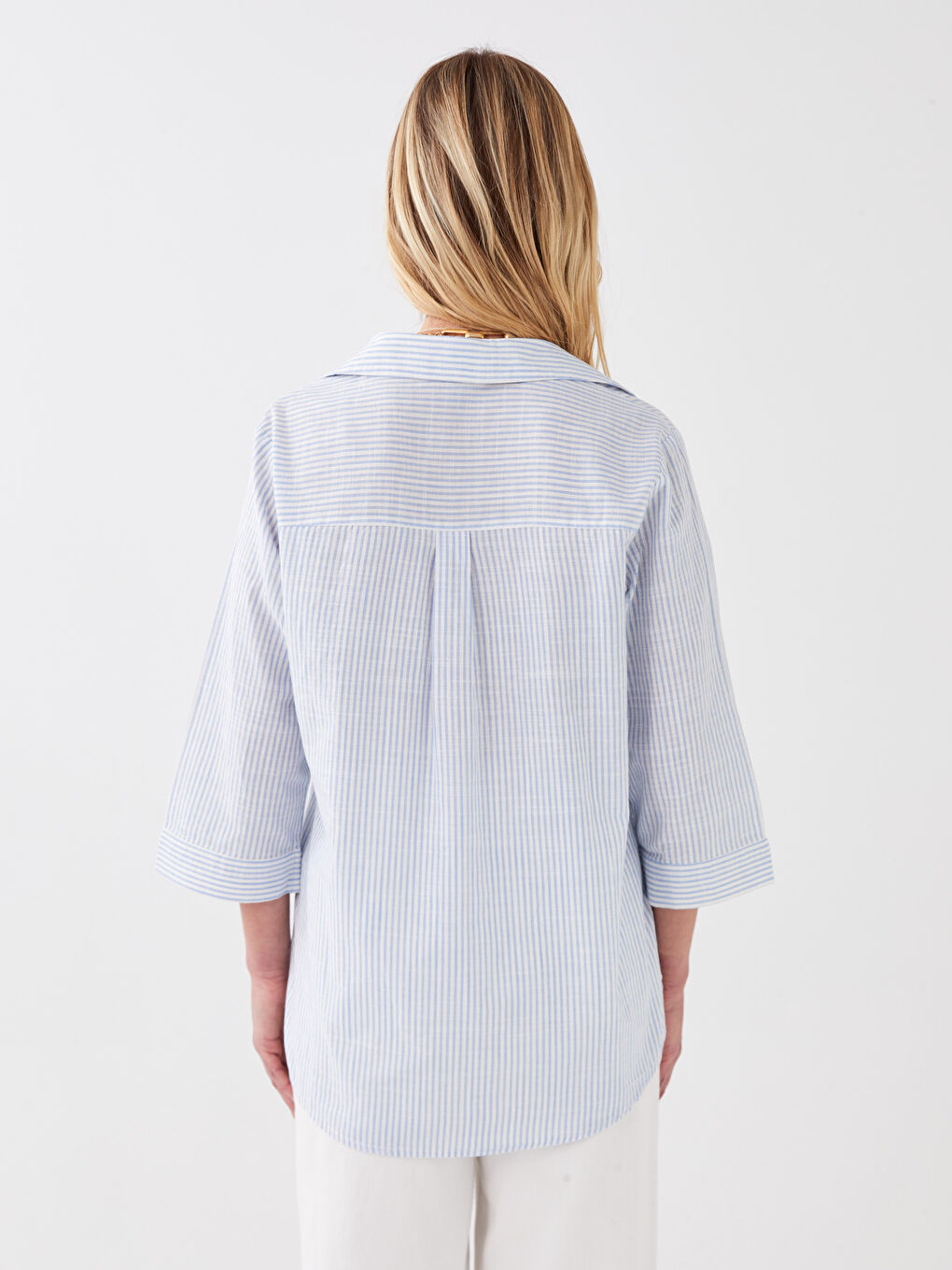 LCWAIKIKI Classic Gestreiftes Hemd für Damen -S3AN67Z8-LEN