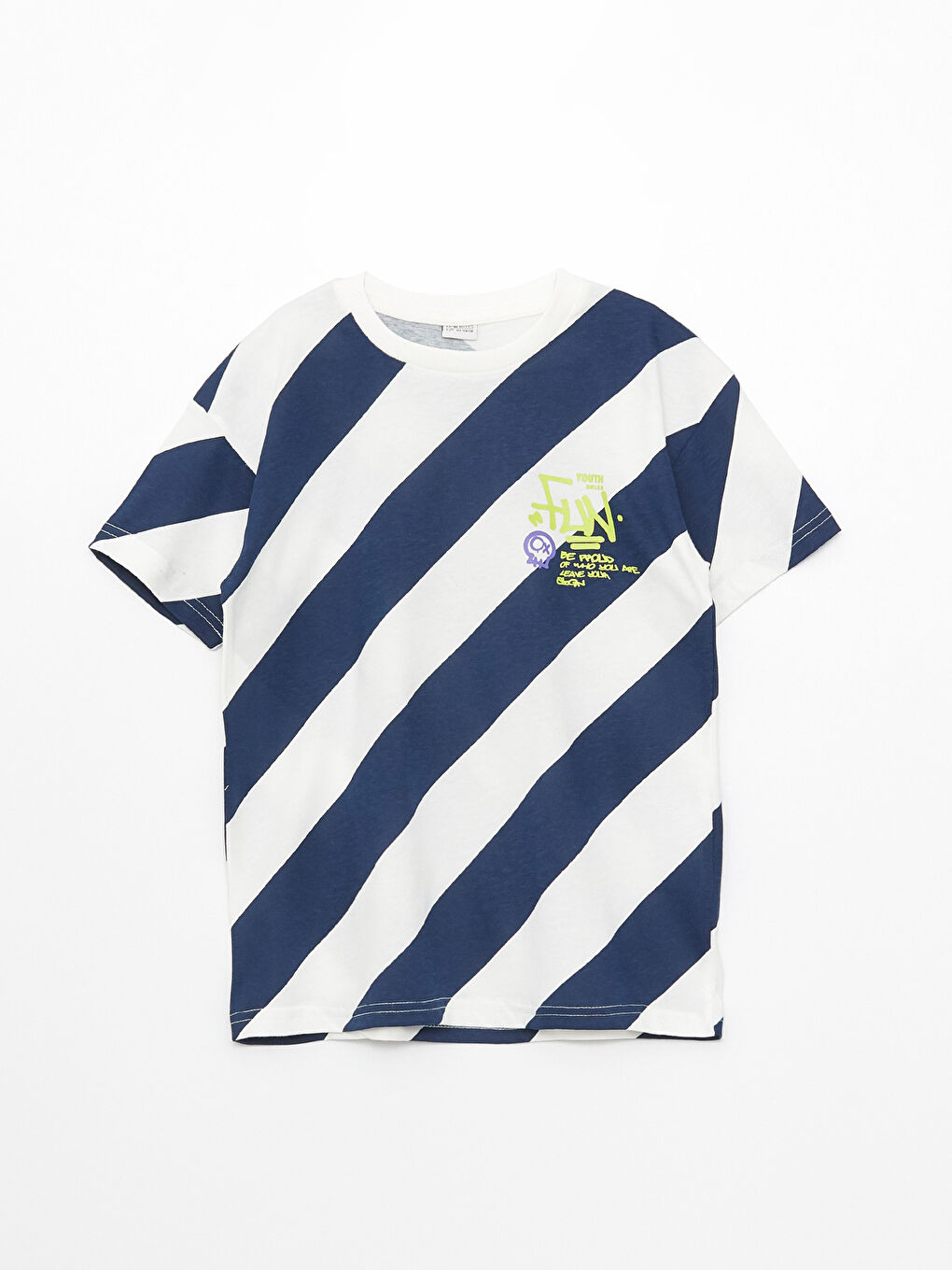Relaxed Fit Crew Neck Printed Boys' T-Shirt-4