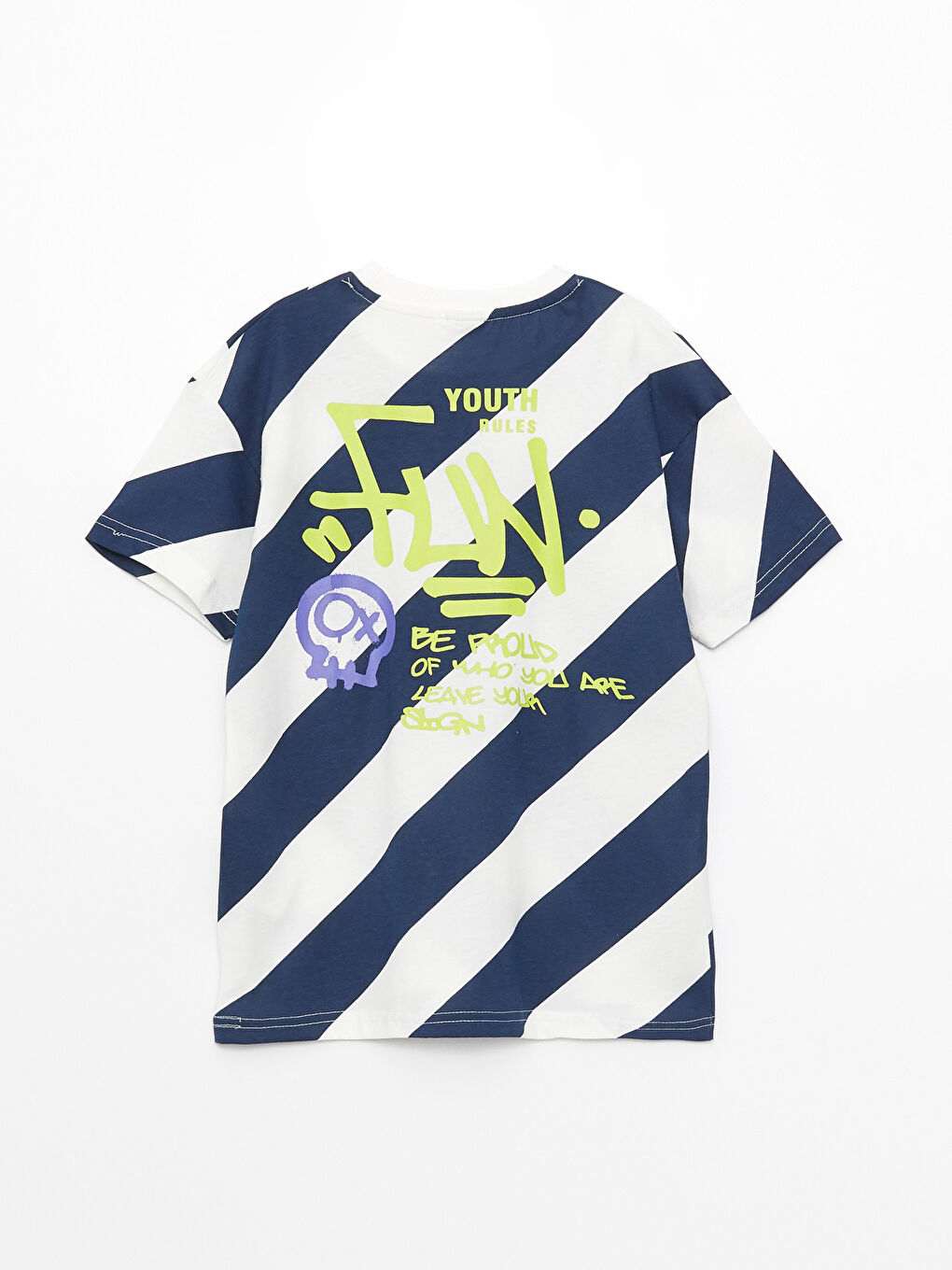 Relaxed Fit Crew Neck Printed Boys' T-Shirt-5