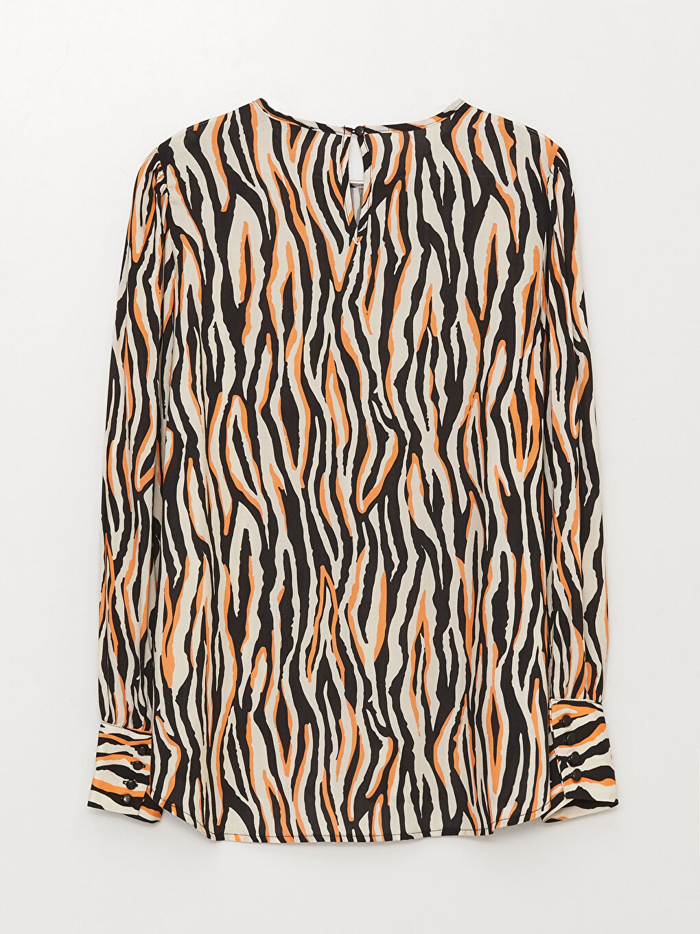 Crew Neck Patterned Long Sleeve Maternity Blouse -S3AN92Z8-LQY