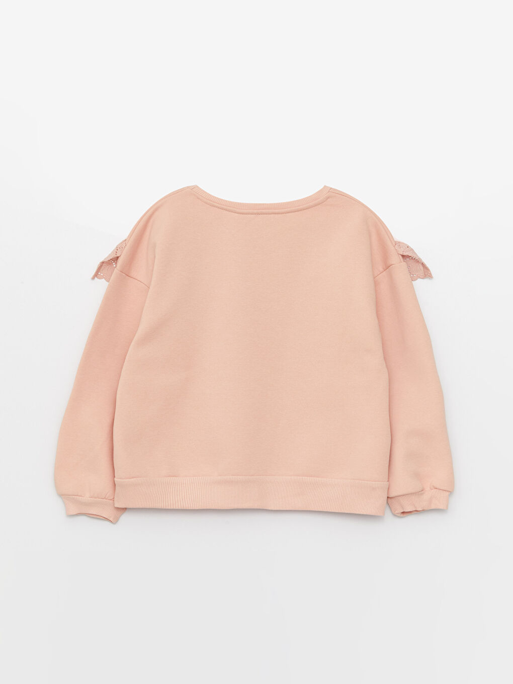 Дөңгелек жағалы ұзын жеңді қыздарға арналған өрнекті свитшот-1