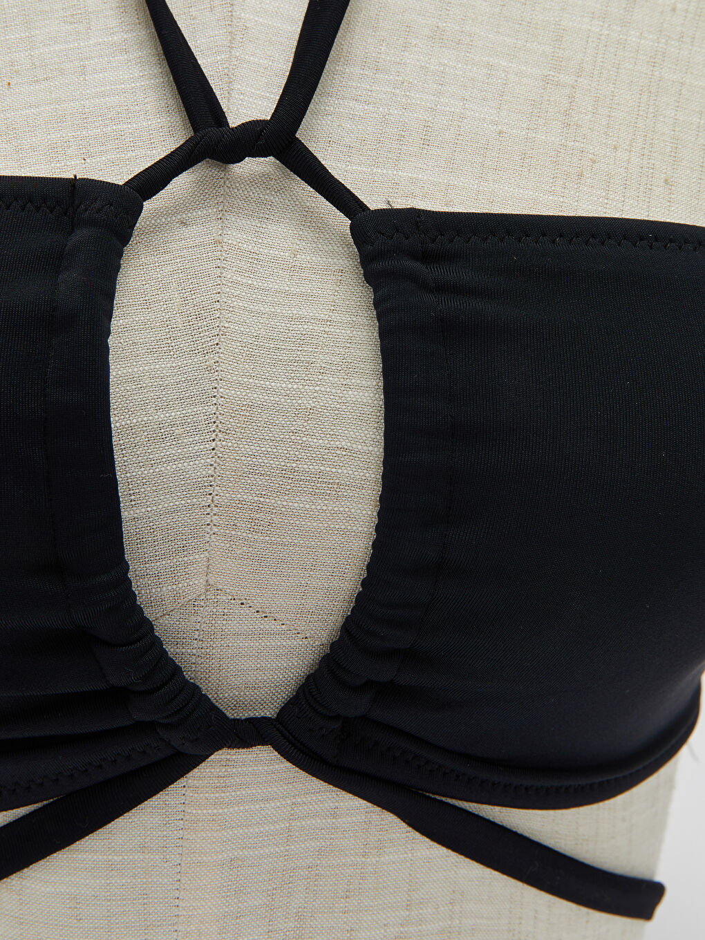 Women's Halter Plain Bikini Top -S3AO05Z8-CVL