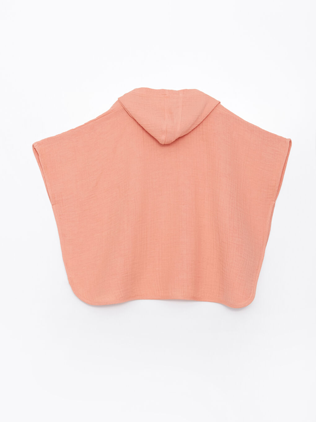 Turuncu Kapüşonlu Kız Bebek Bornoz-1