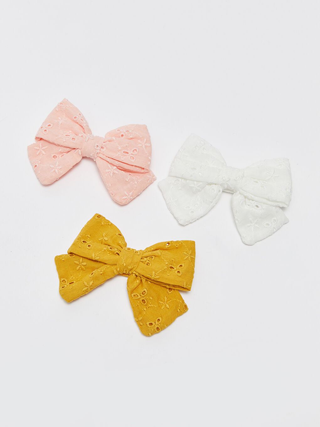 Sarı Fiyonklu Kız Bebek Toka 3'lü-1