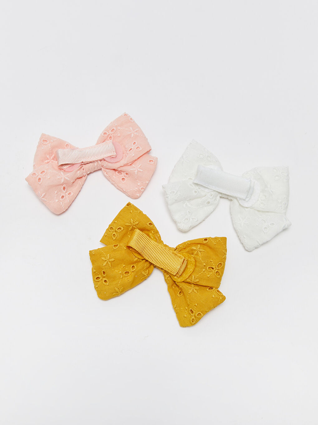 Sarı Fiyonklu Kız Bebek Toka 3'lü-2