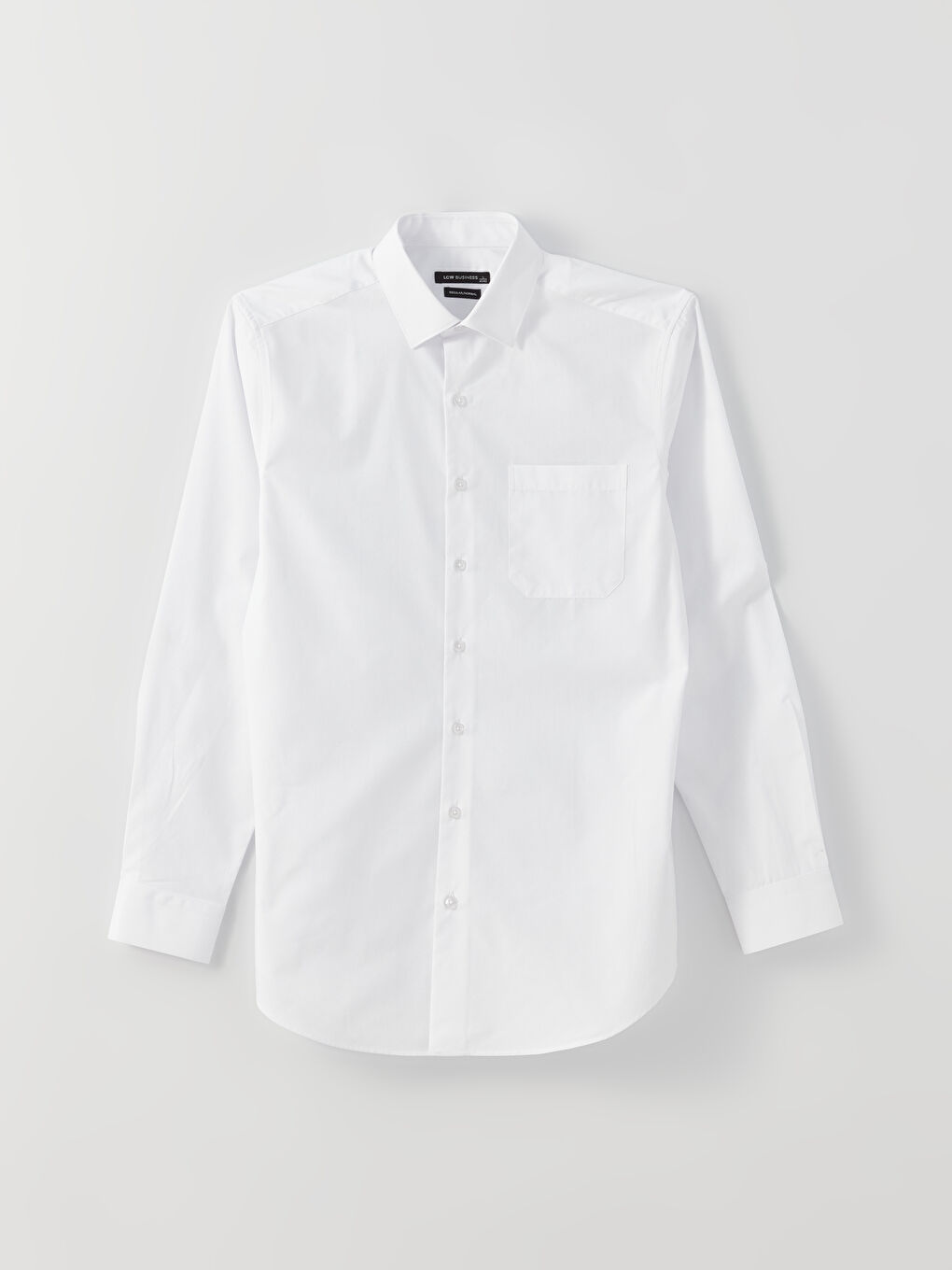 Regular Fit Long Sleeve Poplin Men's Shirt -S3AO28Z8-Q6K