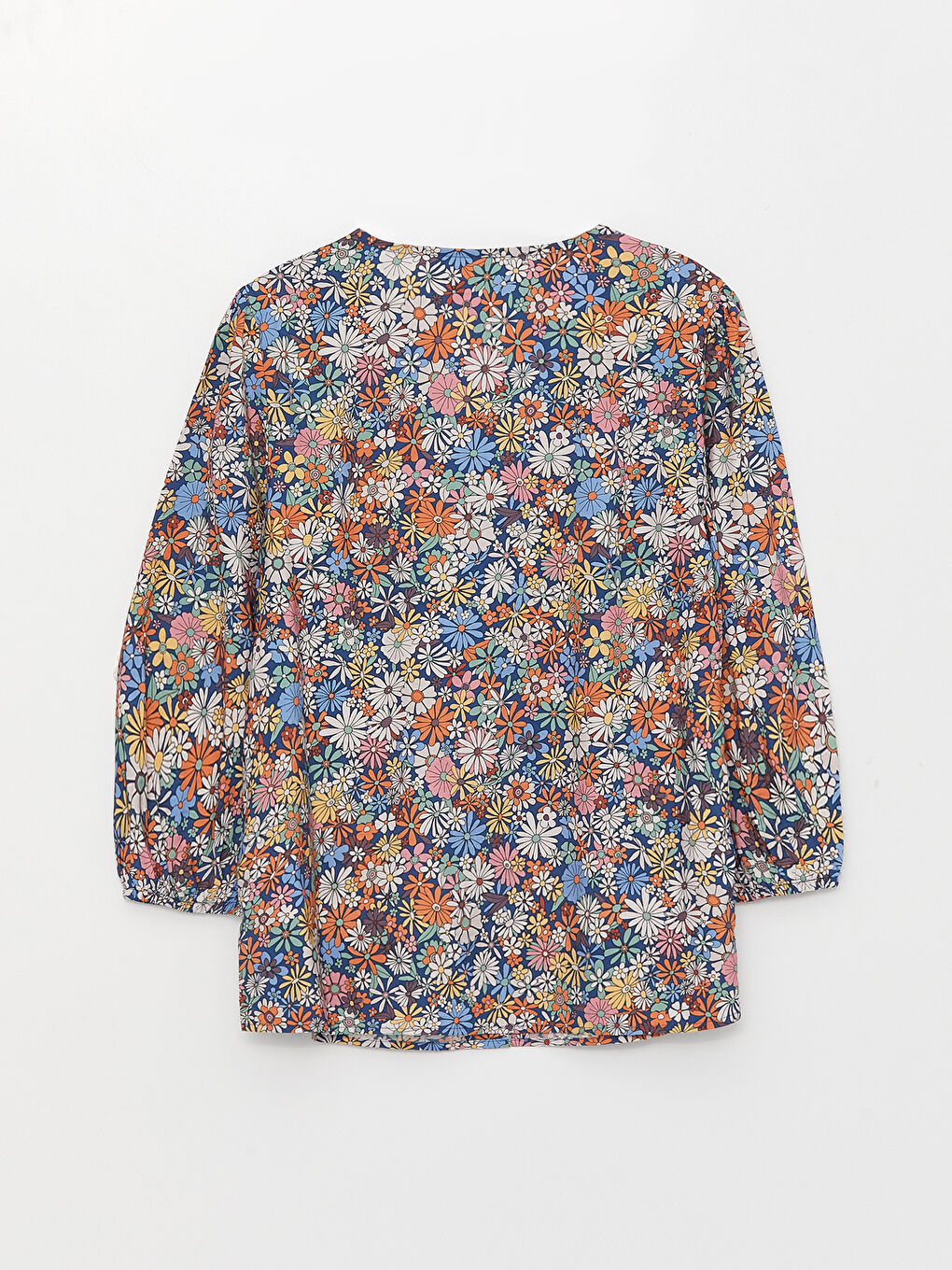 Bluză pentru Femei cu Model și Decolteu în V-6