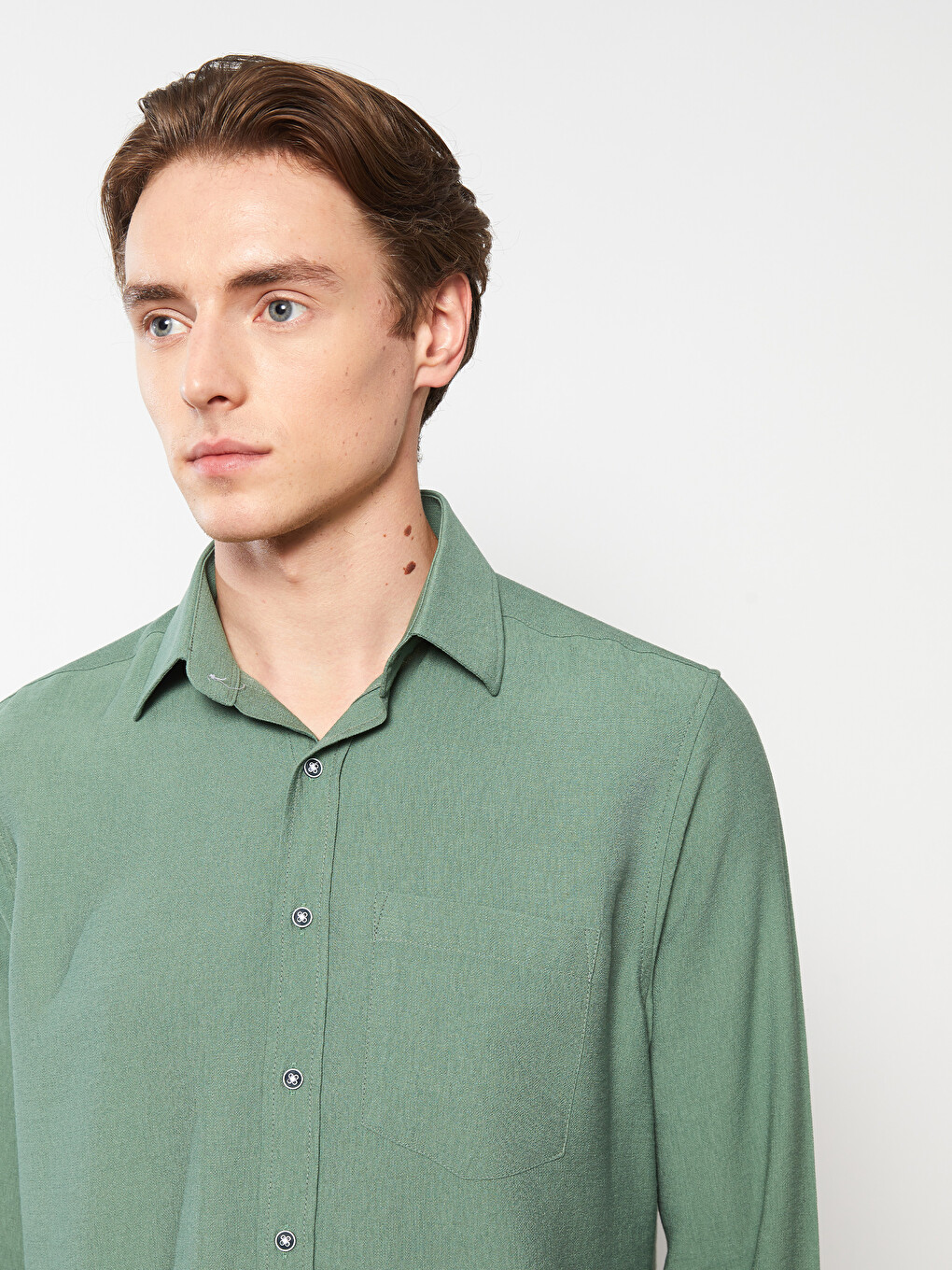 Regular Fit Long Sleeve Men's Shirt-1