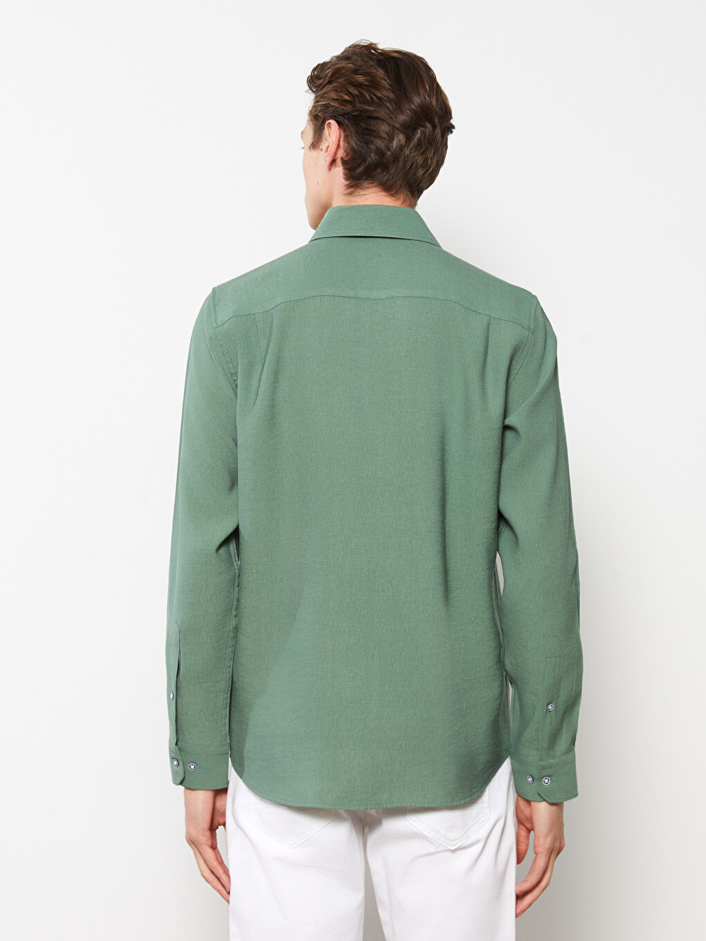 Regular Fit Long Sleeve Men's Shirt-4