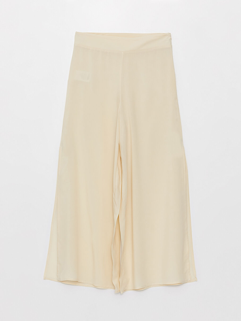 Women's Zip-Front Plain Beach Pants -S3AO72Z8-KNB