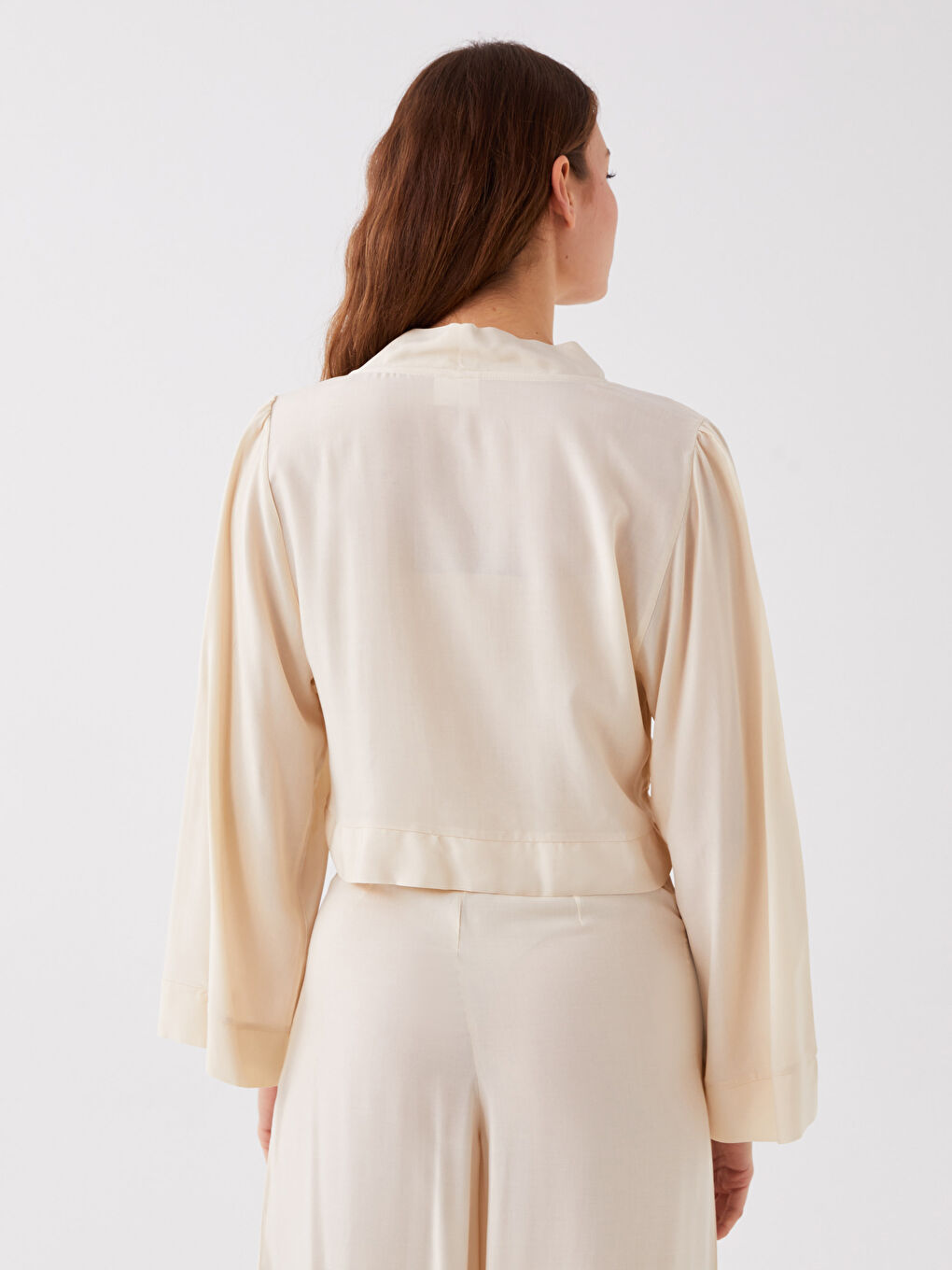 LCW DREAM Bej Şal Yaka Kadın Kimono - 4