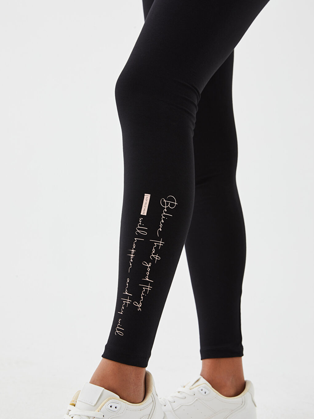 Elastic Waist Printed Women's Tights -S3AP02Z8-E0N