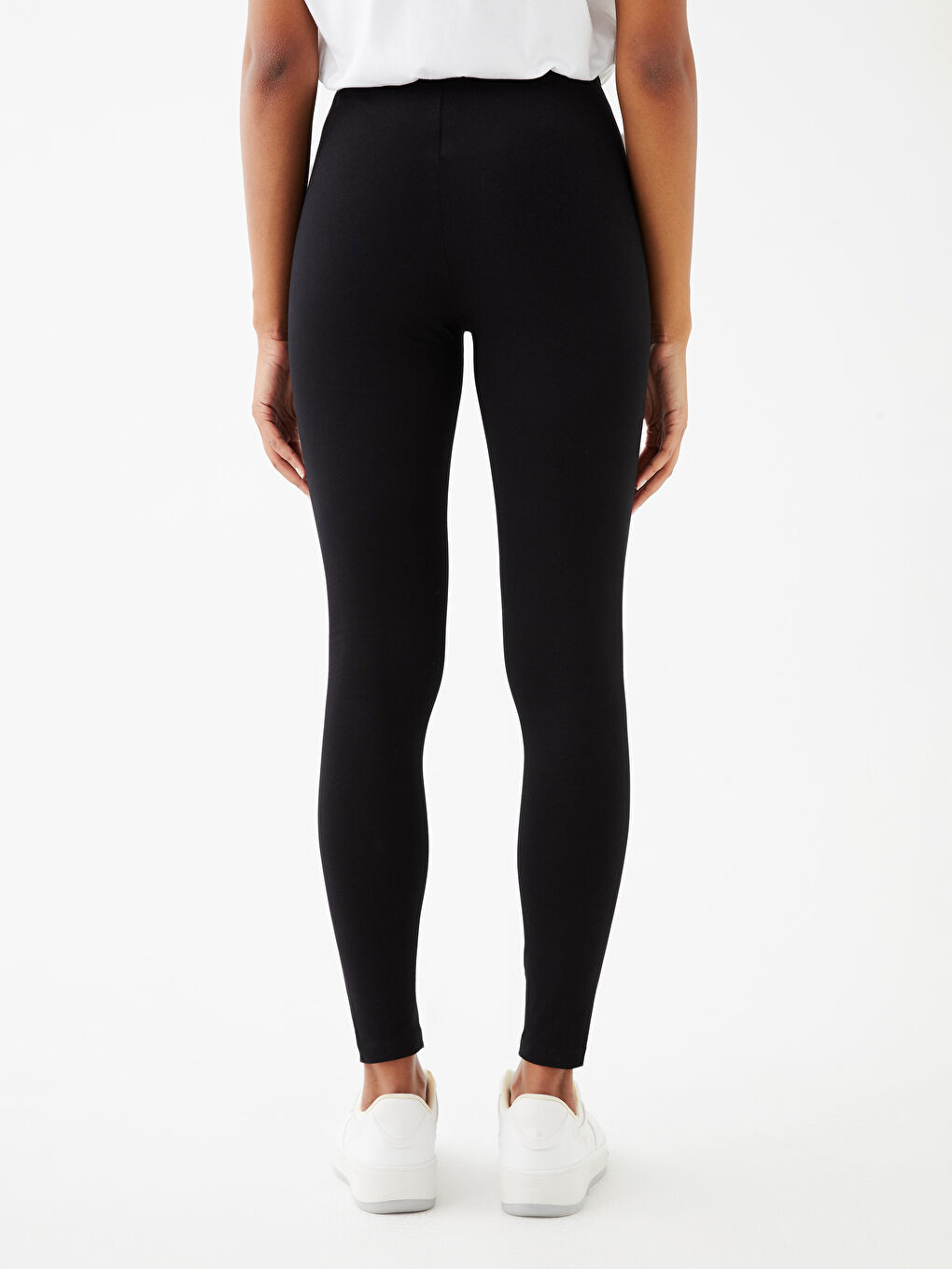 سروال ضيق مطبوع بخصر مطاطي نساء-4