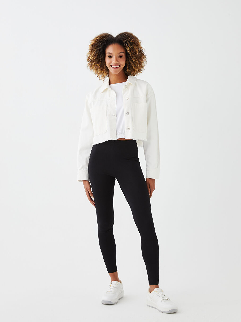 Collants Imprimés à Taille Élastiquée pour Femmes-1